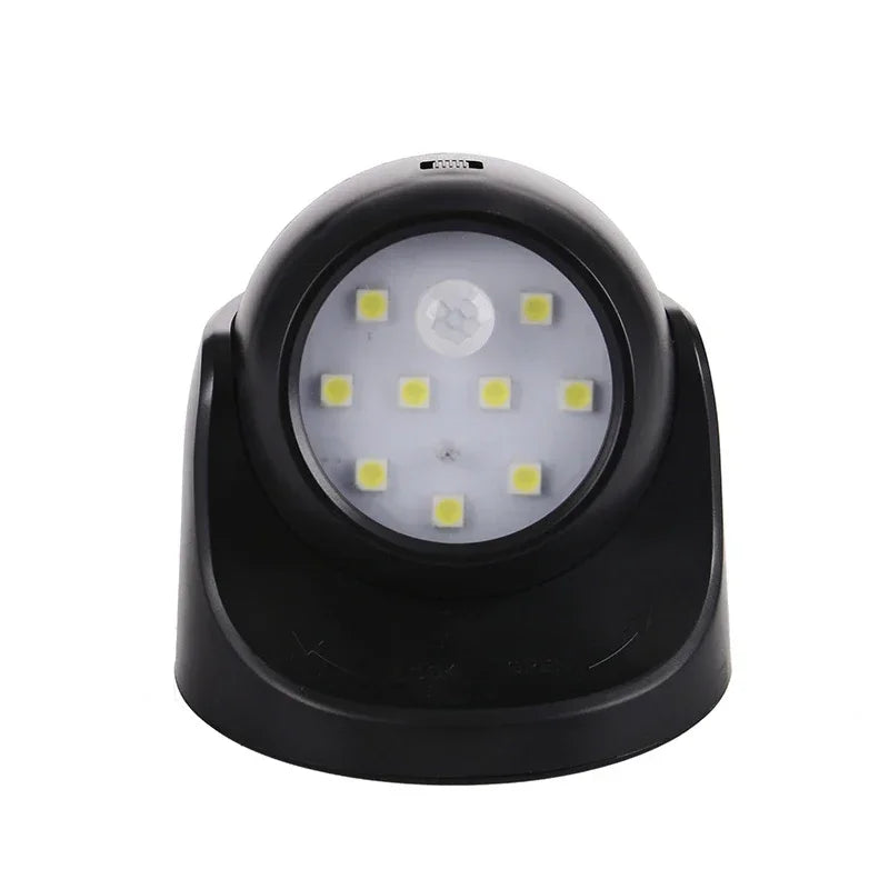 Wireless LED spotlight with motion detector – 360° rotatable & energy-saving