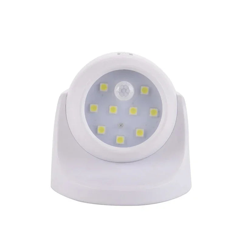 Wireless LED spotlight with motion detector – 360° rotatable & energy-saving