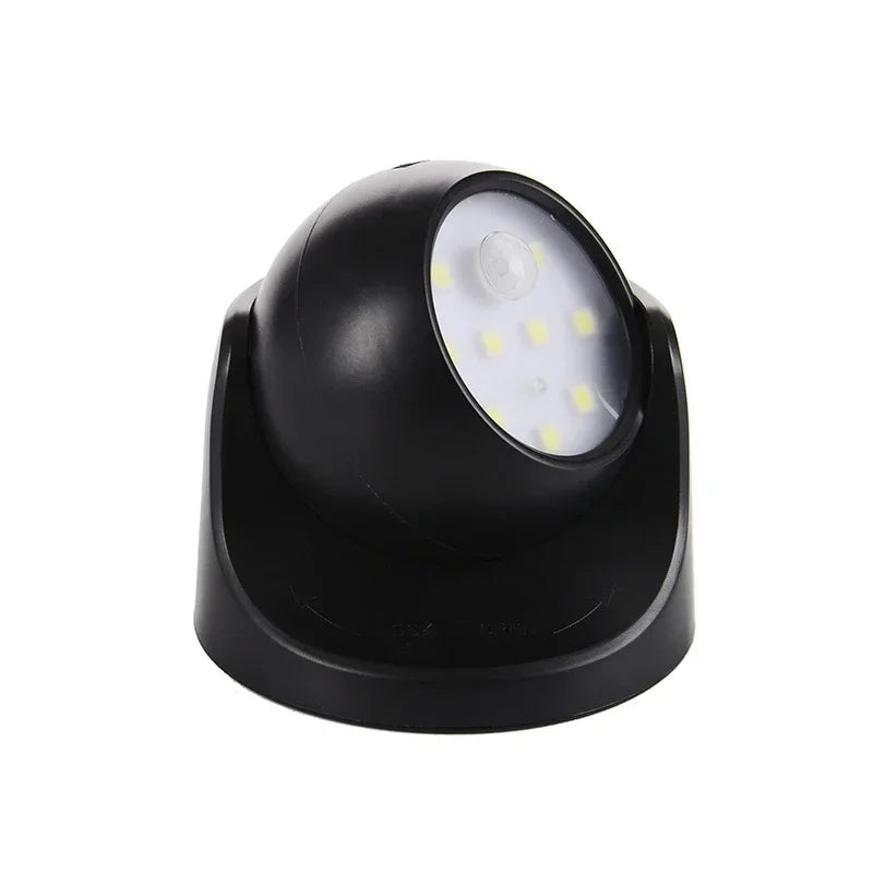 Wireless LED spotlight with motion detector – 360° rotatable & energy-saving
