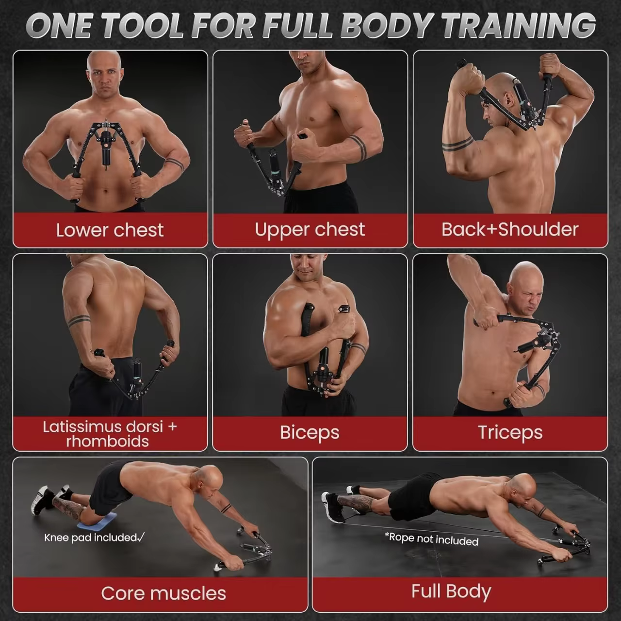 Hydraulic Power Twister Arm & Chest Exerciser | Adjustable Resistance Home Gym