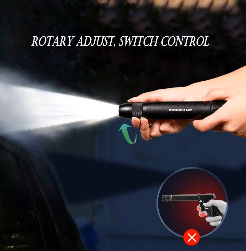 High-Pressure Metal Garden Spray Gun – Adjustable High-Impact Hose Nozzle for Car Wash & Lawn Watering