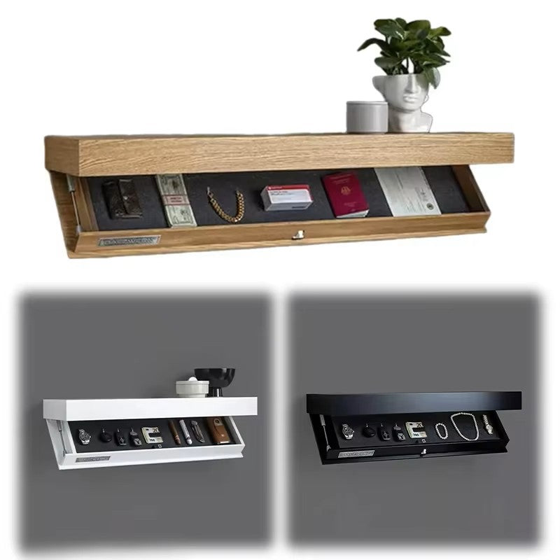 Hidden Floating Shelf with Secret Compartment