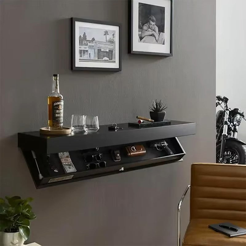 Hidden Floating Shelf with Secret Compartment