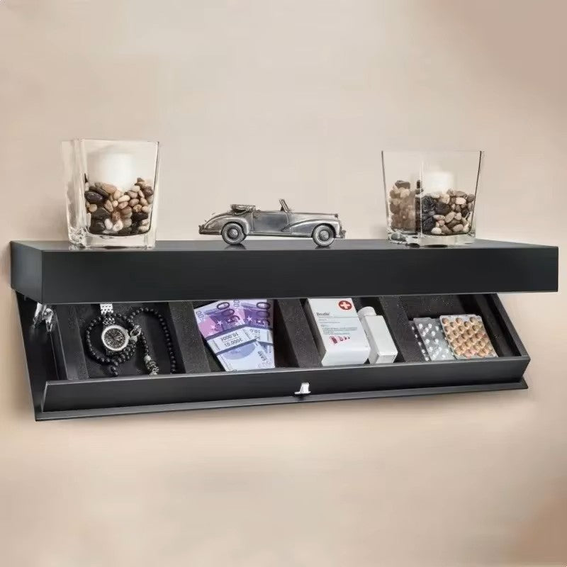 Hidden Floating Shelf with Secret Compartment