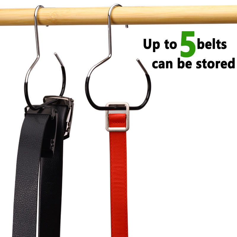 Heavy-Duty Metal Wardrobe Organizer – Multi-Hook Hanging Rack for Scarves, Ties, Belts, and Handbags